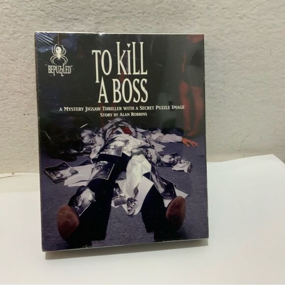 Vintage 1994 To Kill A Boss Mystery Jigsaw Puzzle Bepuzzled Never Used - Picture 1 of 5